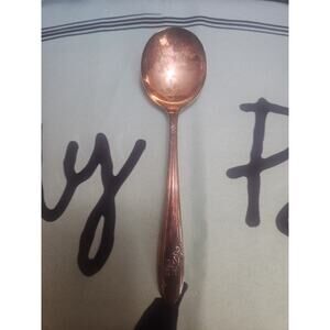Tudor Plate QUEEN BESS Pattern Silverplate Oneida Large Serving Spoon Only